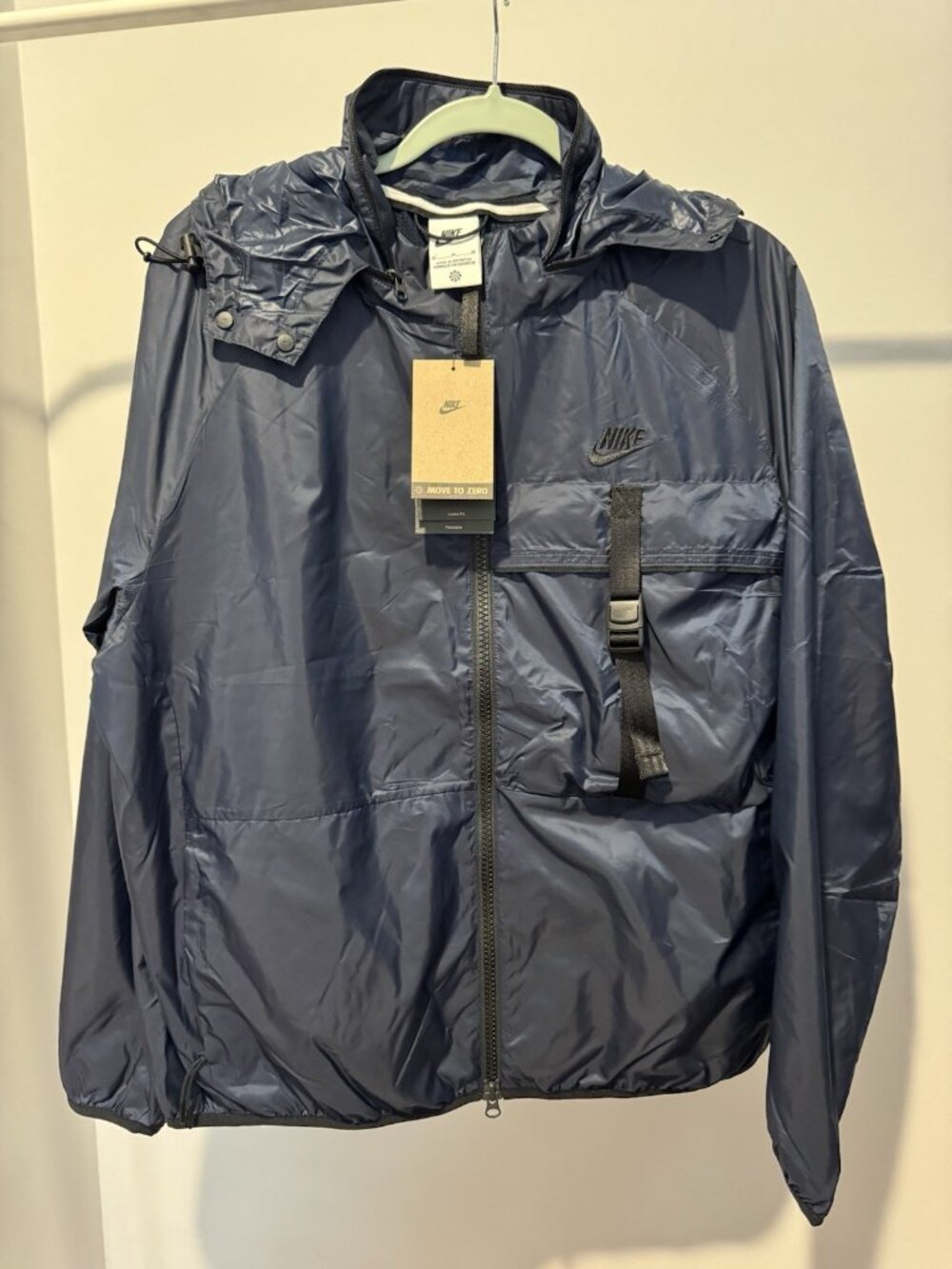Nike SPCTS Full-Zip Windbreaker Jacket Men's Medium Navy NWT $150